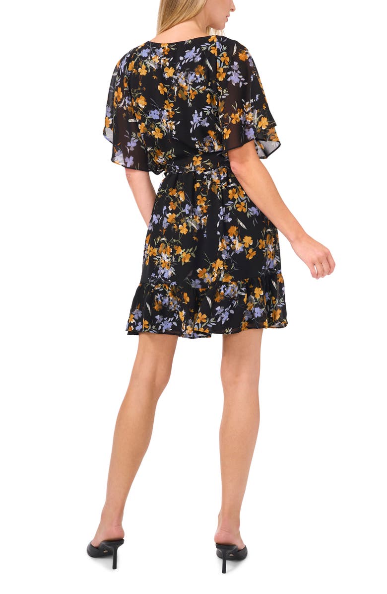 CeCe Tiered Tie Waist Dress, Alternate, color, 