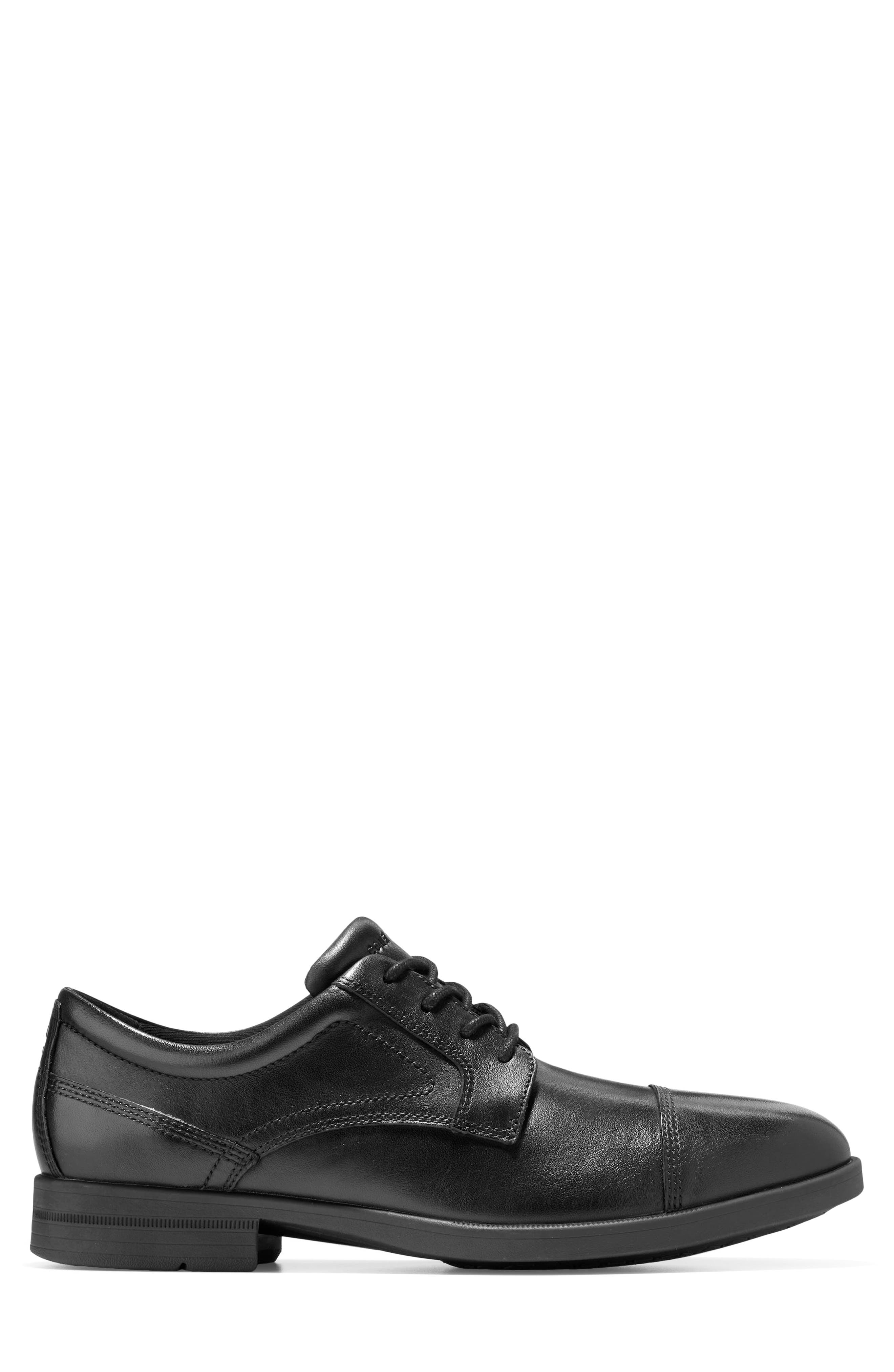 Hartsfield Grand Cap Toe Oxford, Alternate, color, BLACK / BLACK