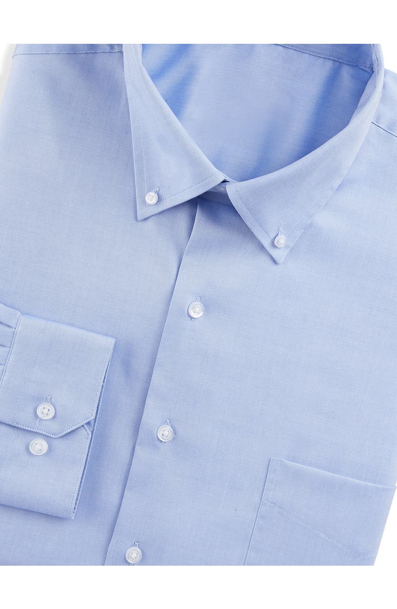 Oak Hill Premium by DXL Pinpoint Dress Shirt, Alternate, color, Blue