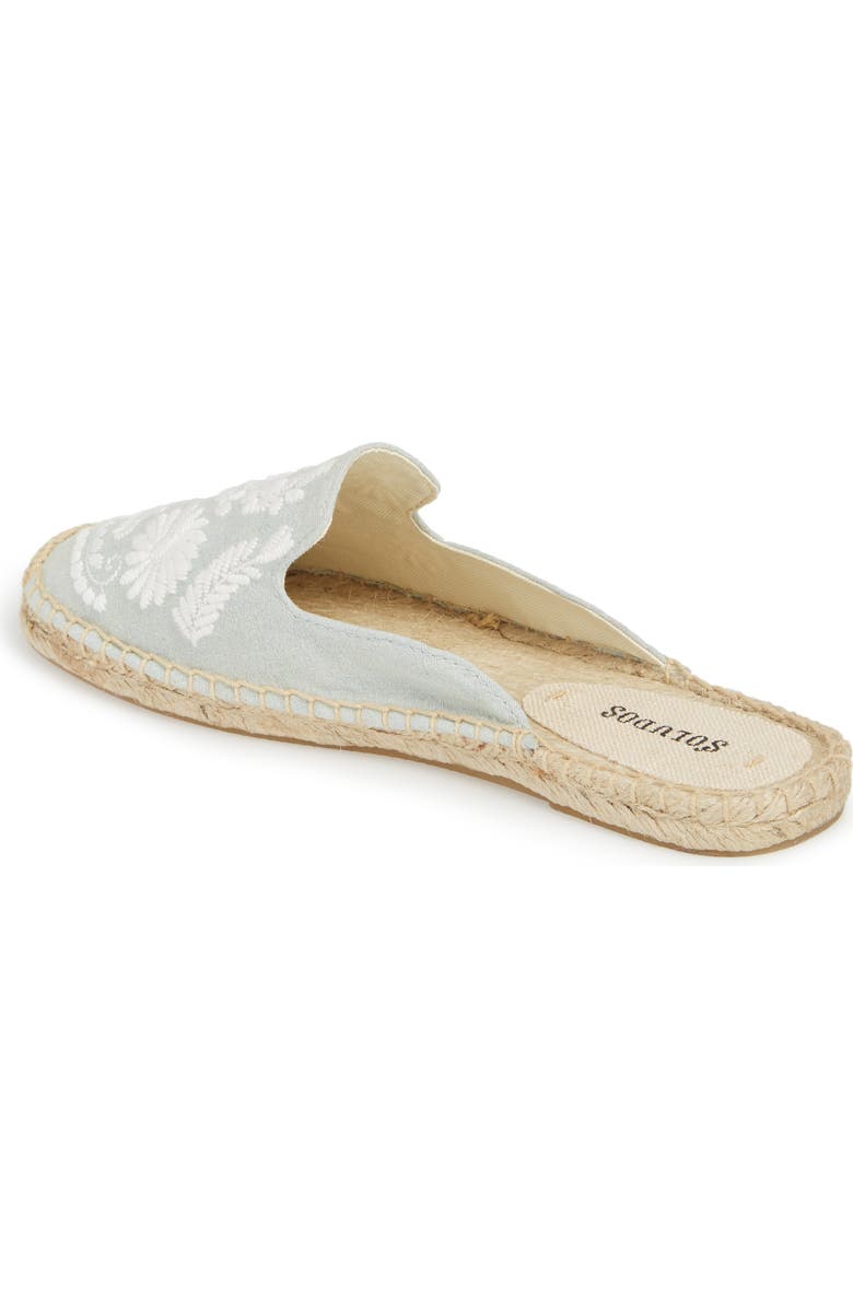 Soludos Ibiza Embroidered Espadrille Loafer Mule, Alternate, color,