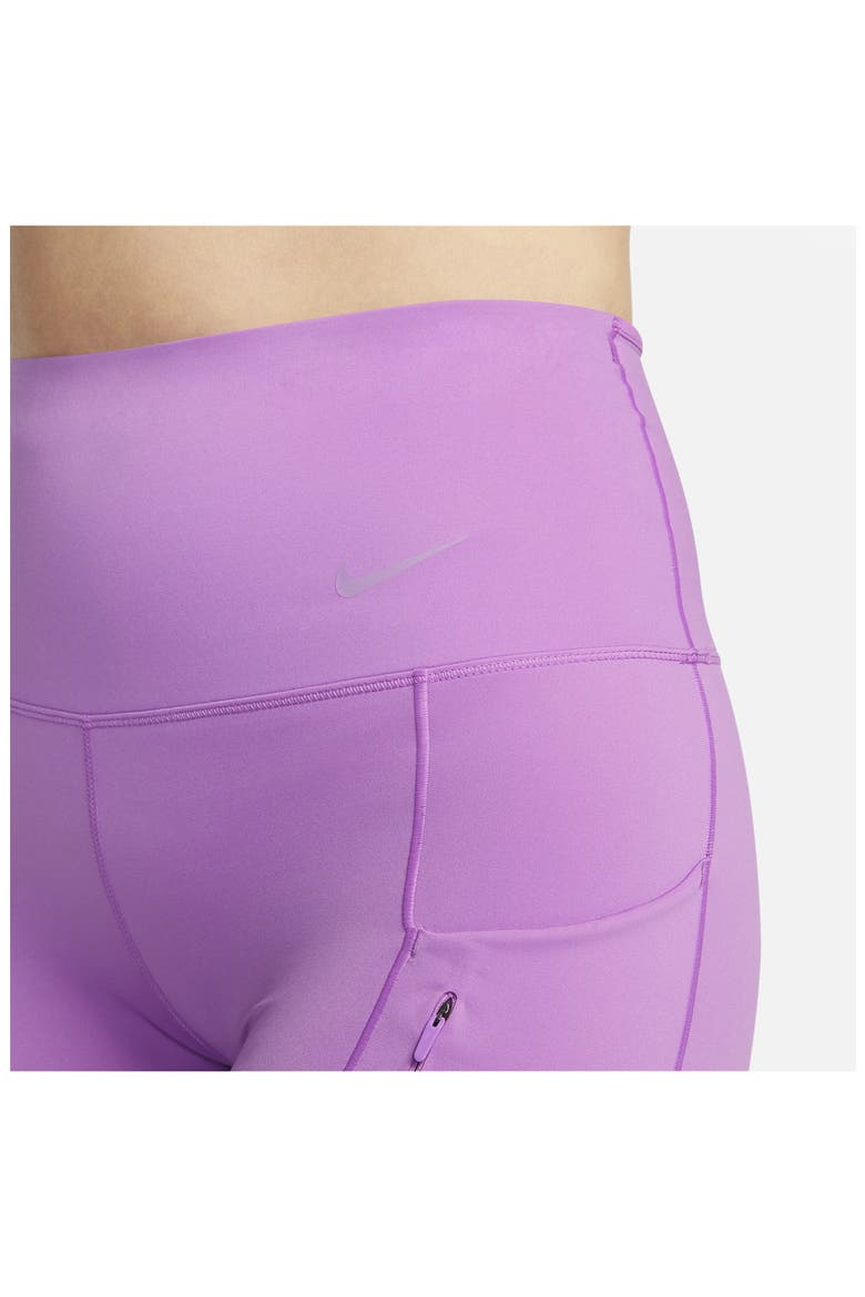 Dri-FIT Go Firm Support High Waist Crop Leggings, Alternate, color, 532 RUSH FUCHSIA/BLACK