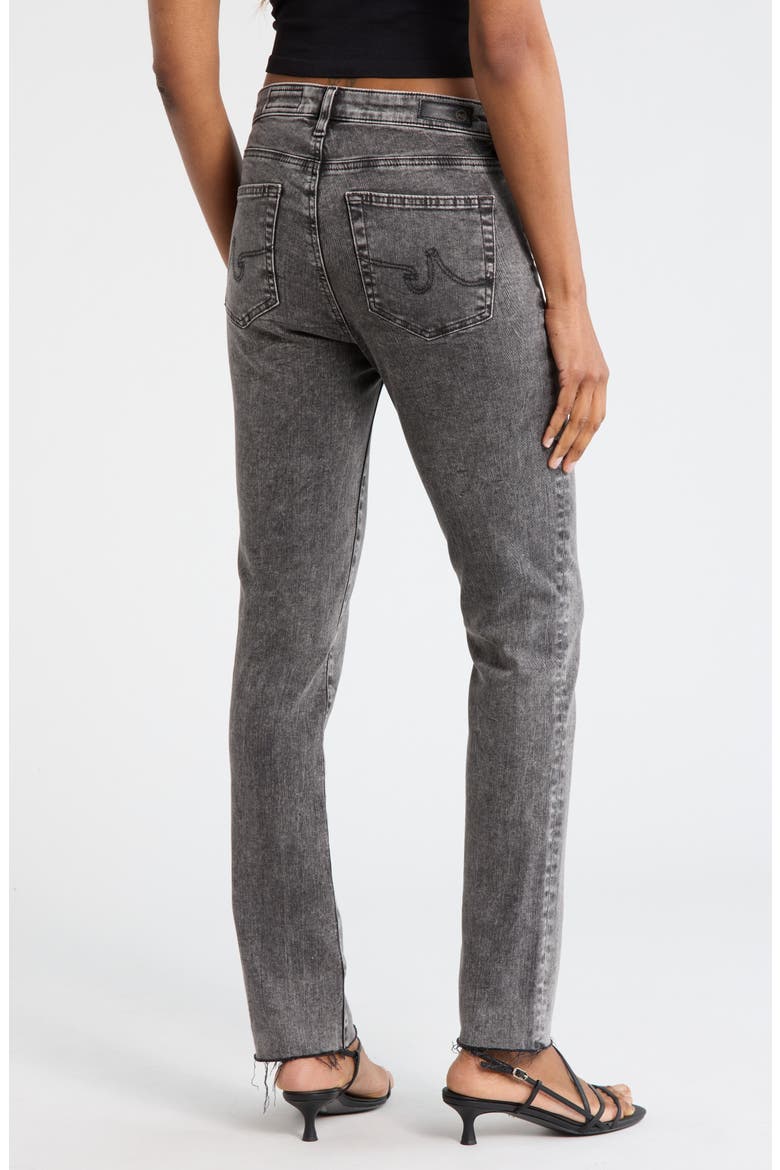 Mari High Waist Raw Hem Ankle Skinny Jeans, Alternate, color, IDENTITY