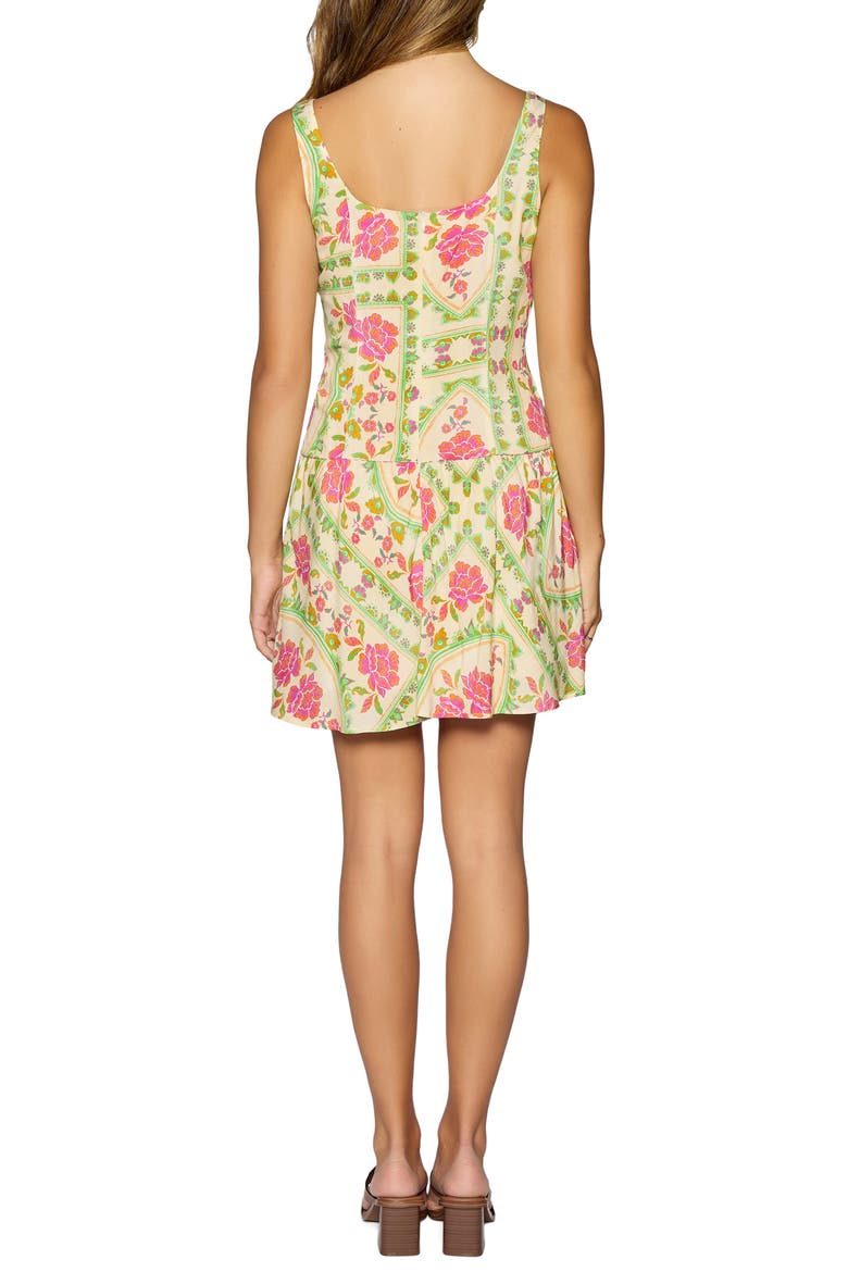 Fiesta Flora Sleeveless Minidress, Alternate, color, MULTI FLORAL