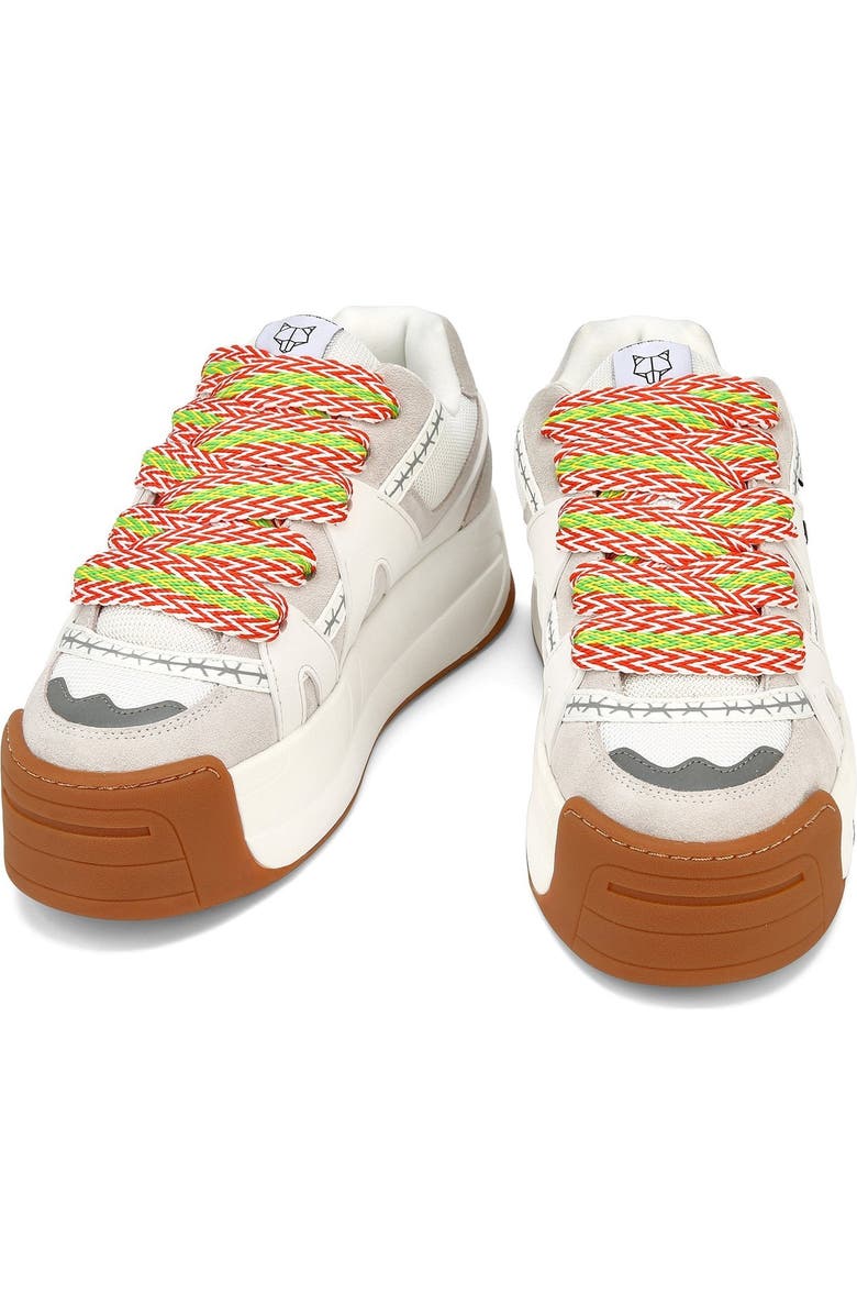 Naked Wolfe Slide Sneaker, Alternate, color, White