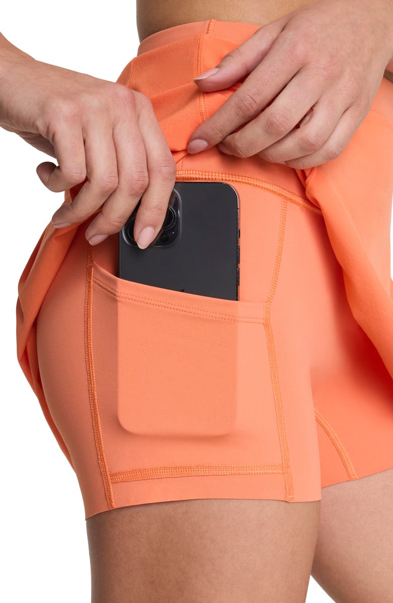 SPANX<sup>®</sup> SPANXshape<sup>™</sup> BoostUp Pleated Skort, Alternate, color, Persimmon