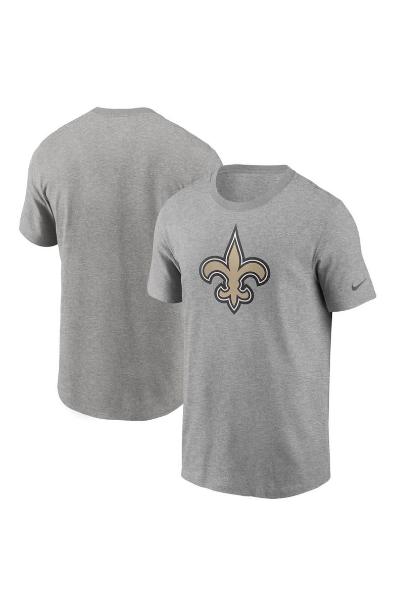 Nike Men's Nike Heathered Gray New Orleans Saints Primary Logo T-Shirt, Main, color, Heather Gray