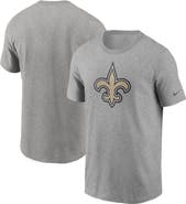 Nike Men's Nike Heathered Gray New Orleans Saints Primary Logo T-Shirt