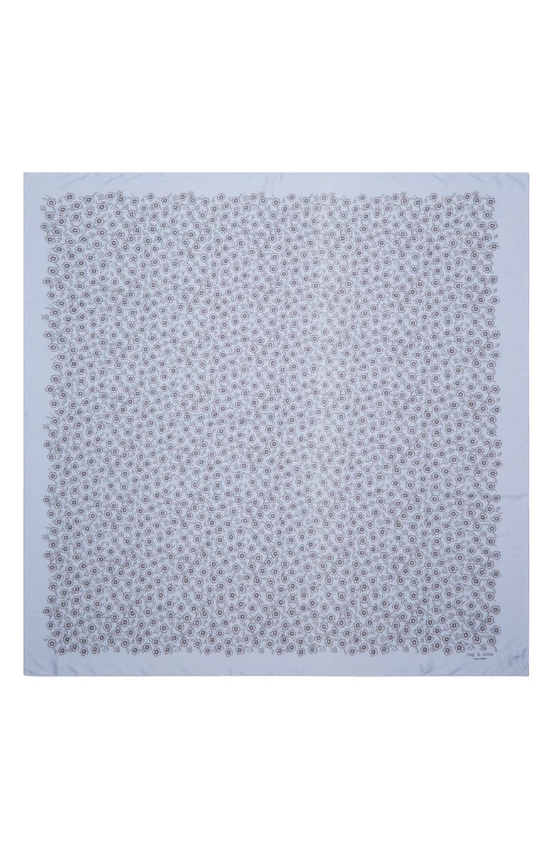 rag & bone Mel Floral Scarf, Alternate, color, Blue Floral