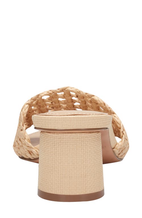 Marc Fisher Ltd Woven Block-heel Mule Sandals In Brown