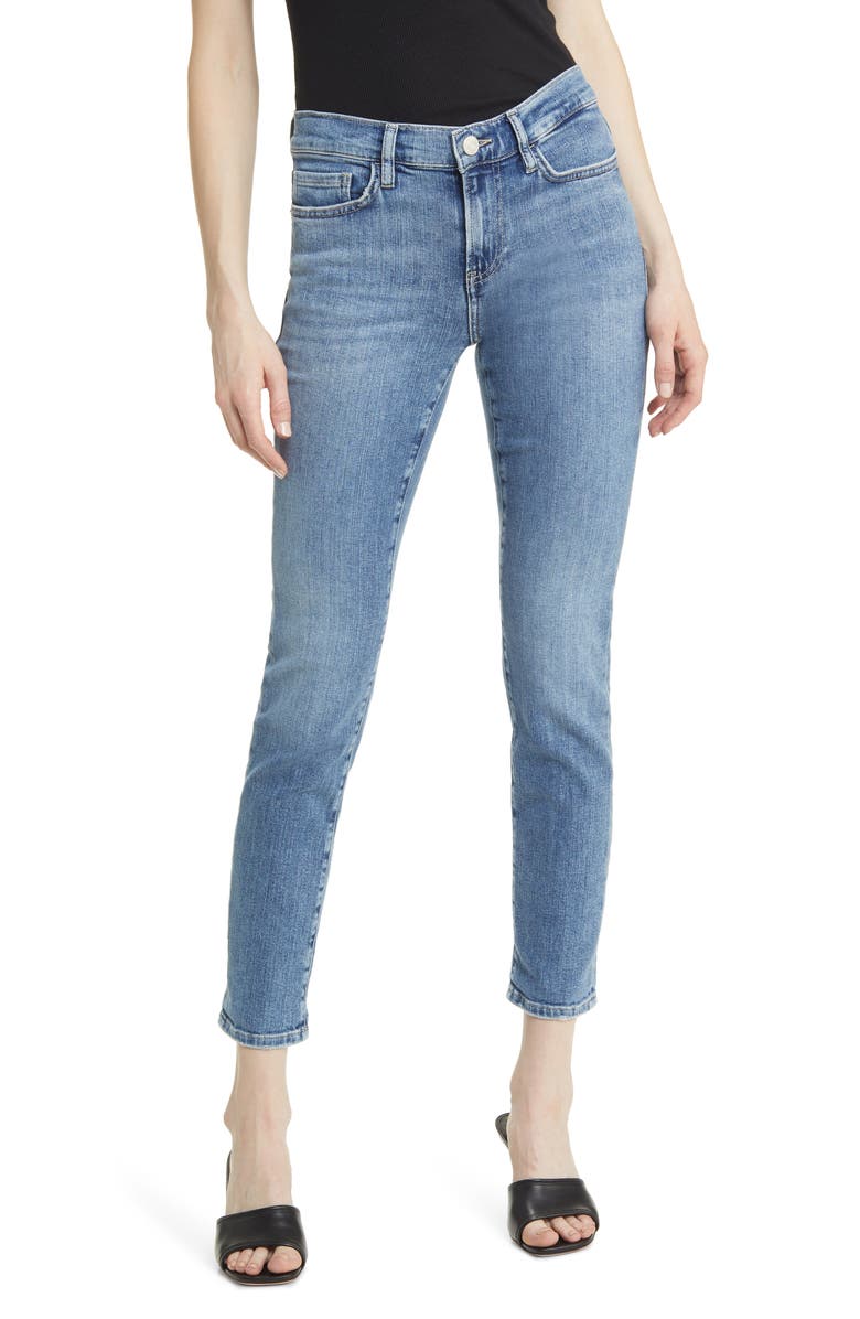 FRAME Le Garcon Ankle Slim Boyfriend Jeans, Main, color, Daphne Blue