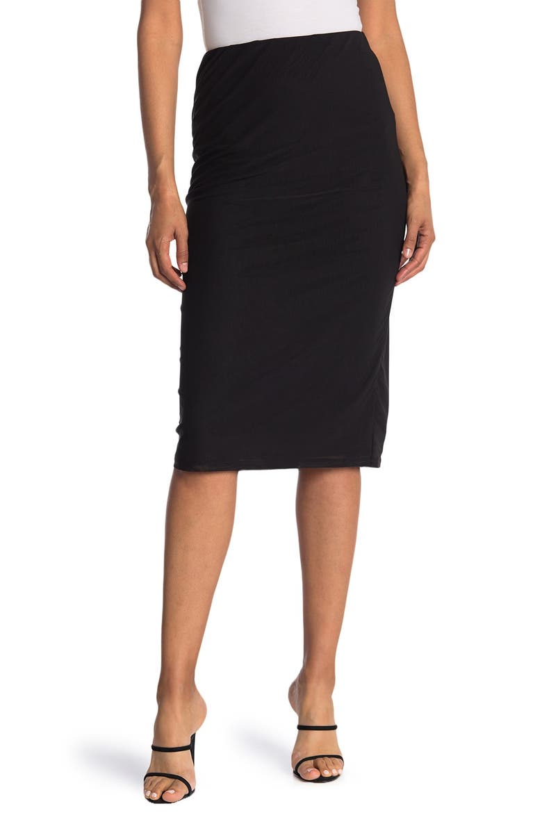 Lynch Mesh Midi Skirt, Main, color, NOIR
