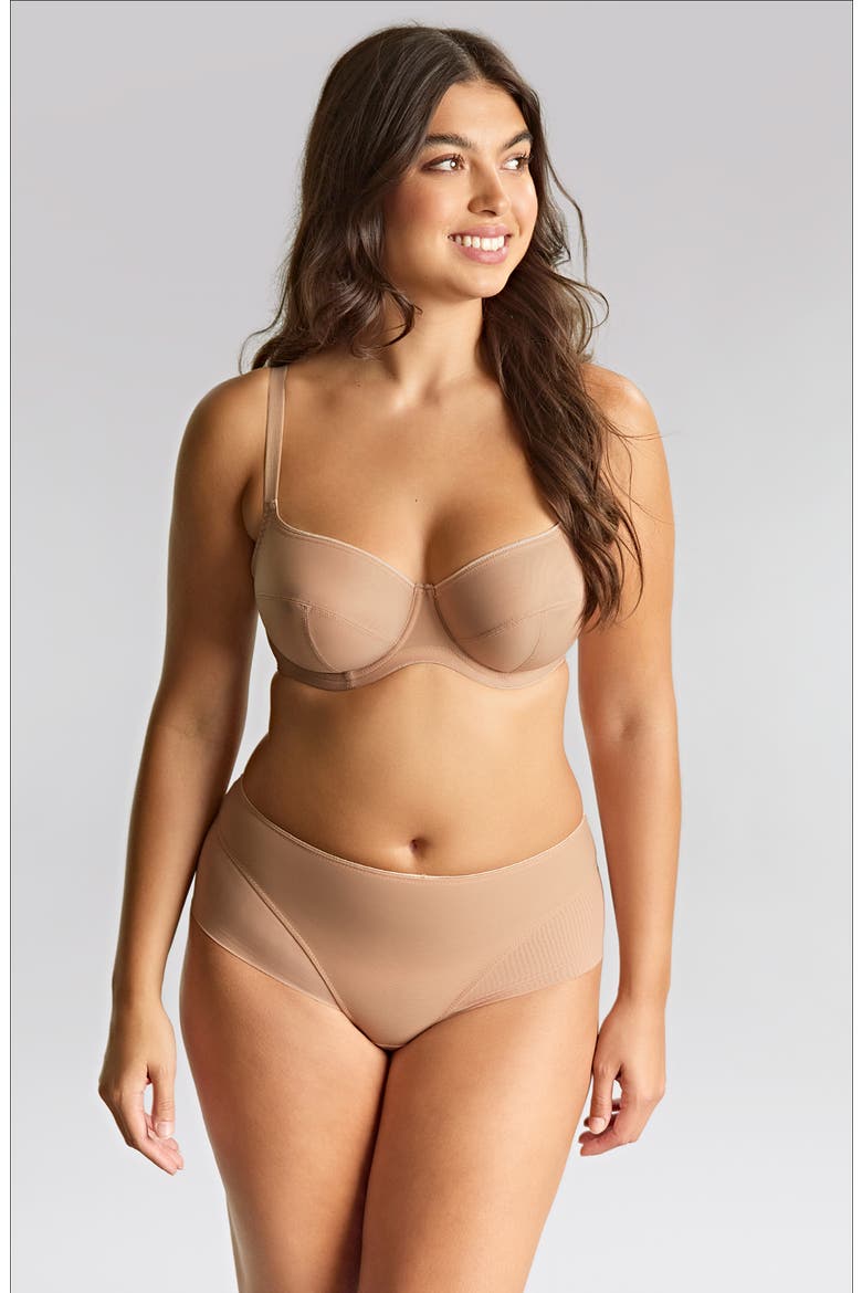 Tango Essence Underwire Balconette Bra, Alternate, color, HONEY