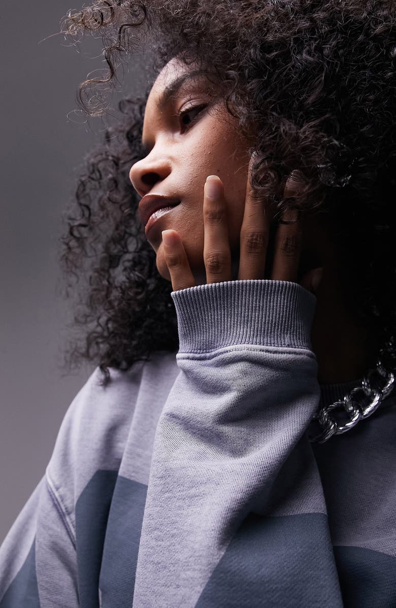 Topshop 98 Oversize Sweatshirt, Alternate, color, 