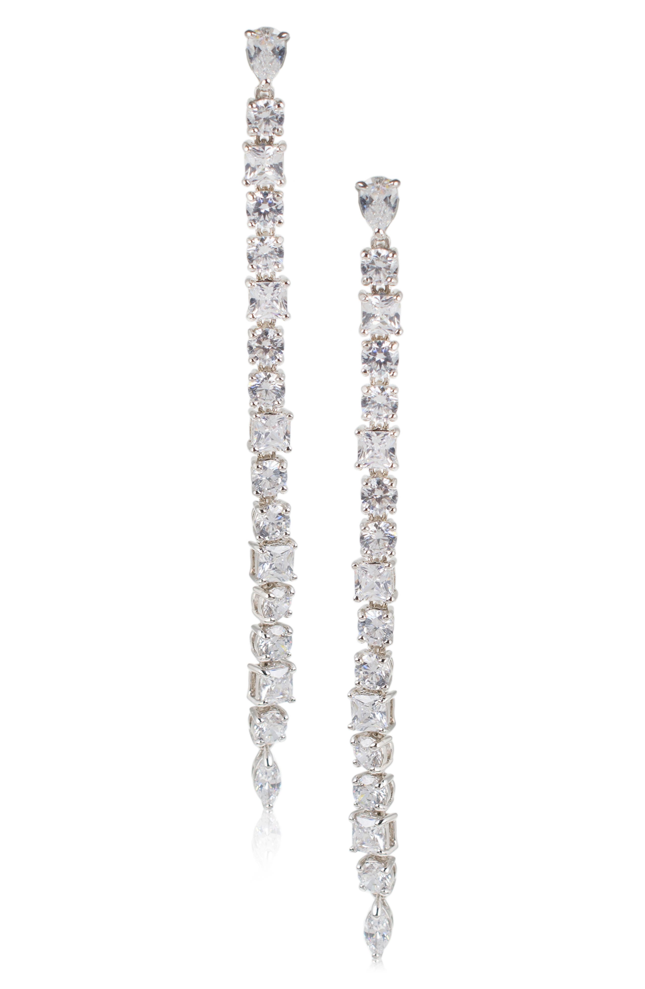 CZ by Kenneth Jay Lane CZ Duster Drop Earrings