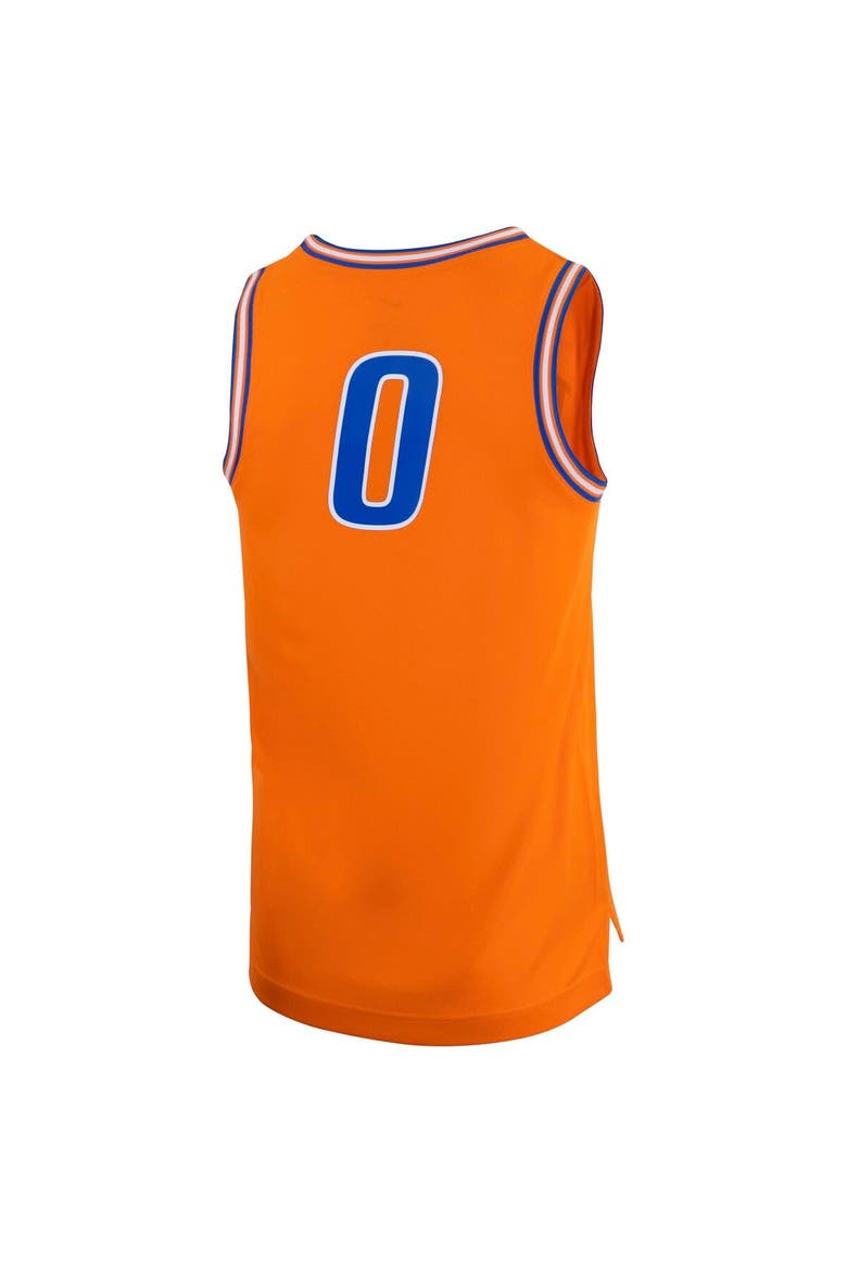 Men's Nike #0 Orange Boise State Broncos Retro Replica Basketball Jersey, Alternate, color, Orange