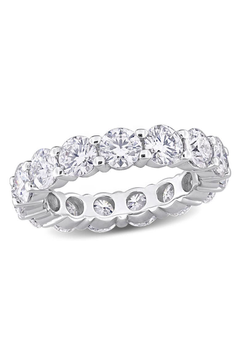 5 1/2ct D.E.W. Moissanite Eternity Ring, Main, color, Sterling Silver