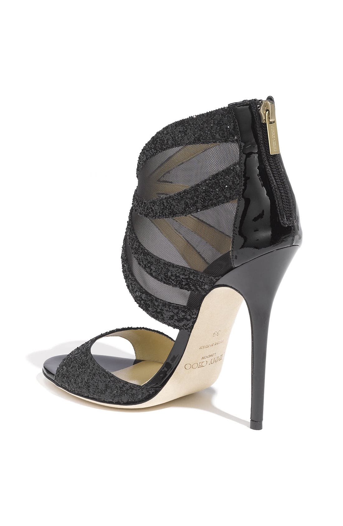 Jimmy Choo 'Leila' Mesh Sandal, Alternate, color, 