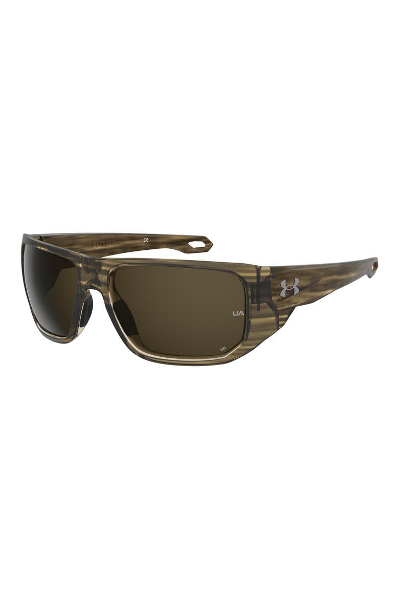 Attack 2 63mm Wrap Sunglasses, Alternate, color, WOOD BROWN/ BROWN OLEOPHOBIC