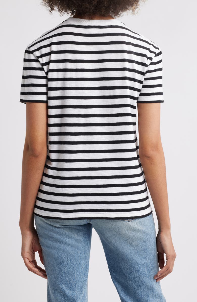Caslon<sup>®</sup> Stripe Cotton Graphic T-Shirt, Alternate, color, 