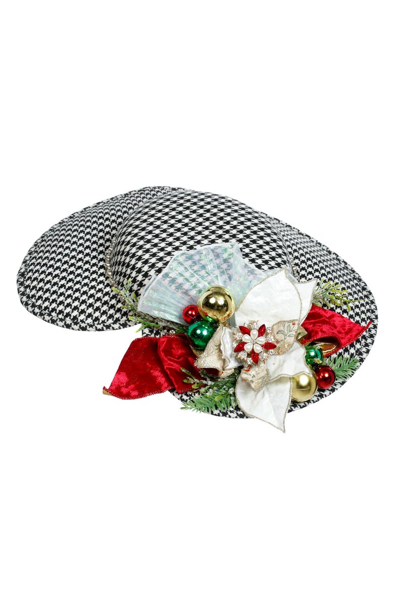 Hat Ornament, Black, Main, color, Black