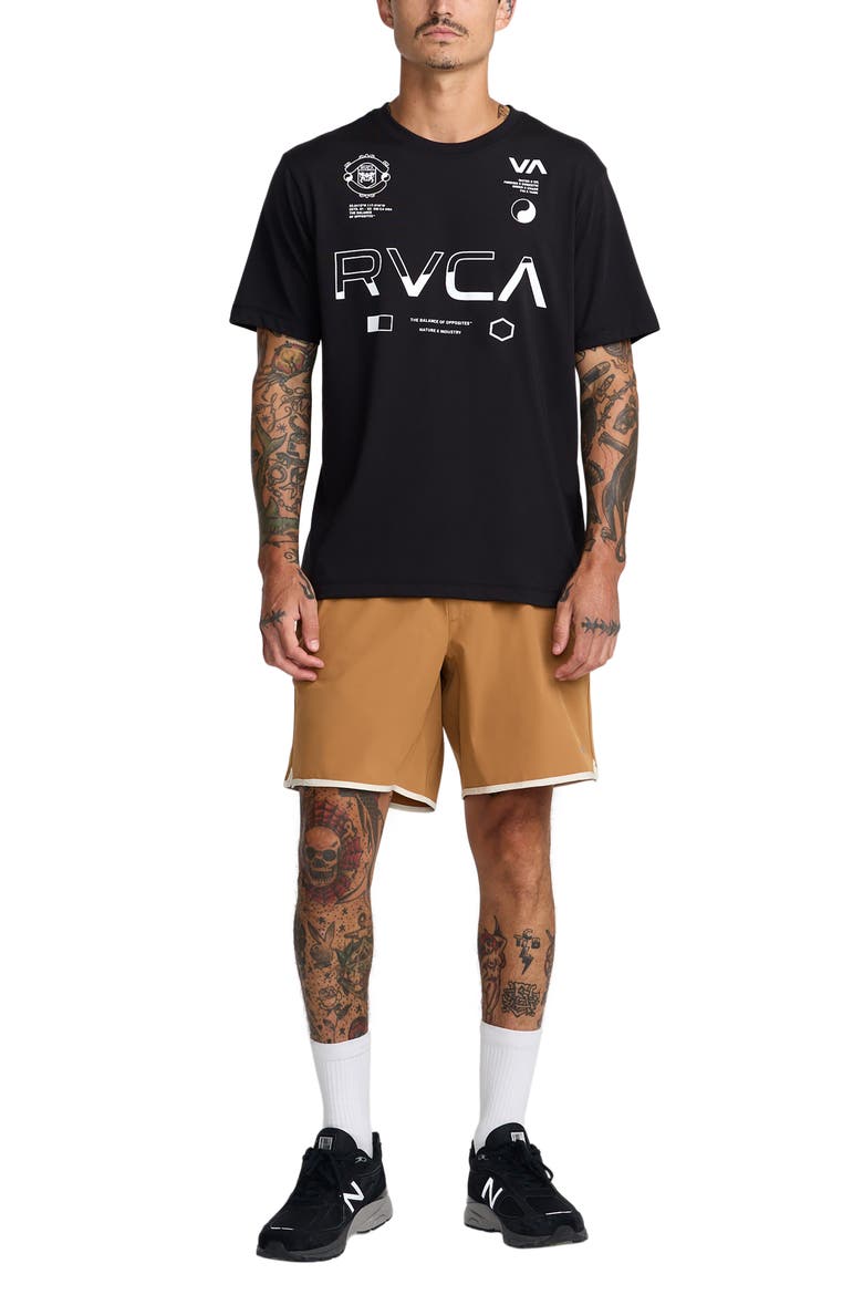 Yogger Stretch Contrast Shorts, Alternate, color, CAMEL