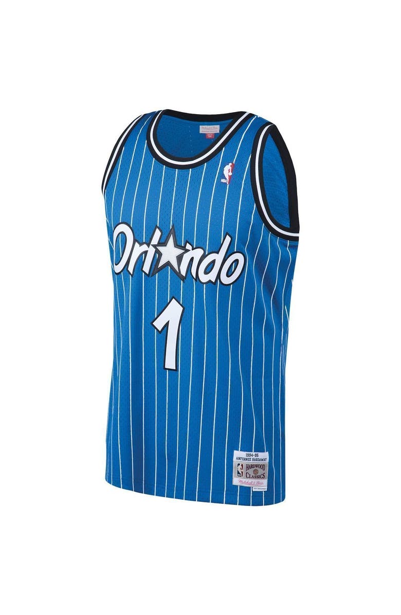 Mitchell & Ness Men's Mitchell & Ness Penny Hardaway Blue Orlando Magic 1994/95 Big & Tall Hardwood Classics Swingman Jersey, Alternate, color, 