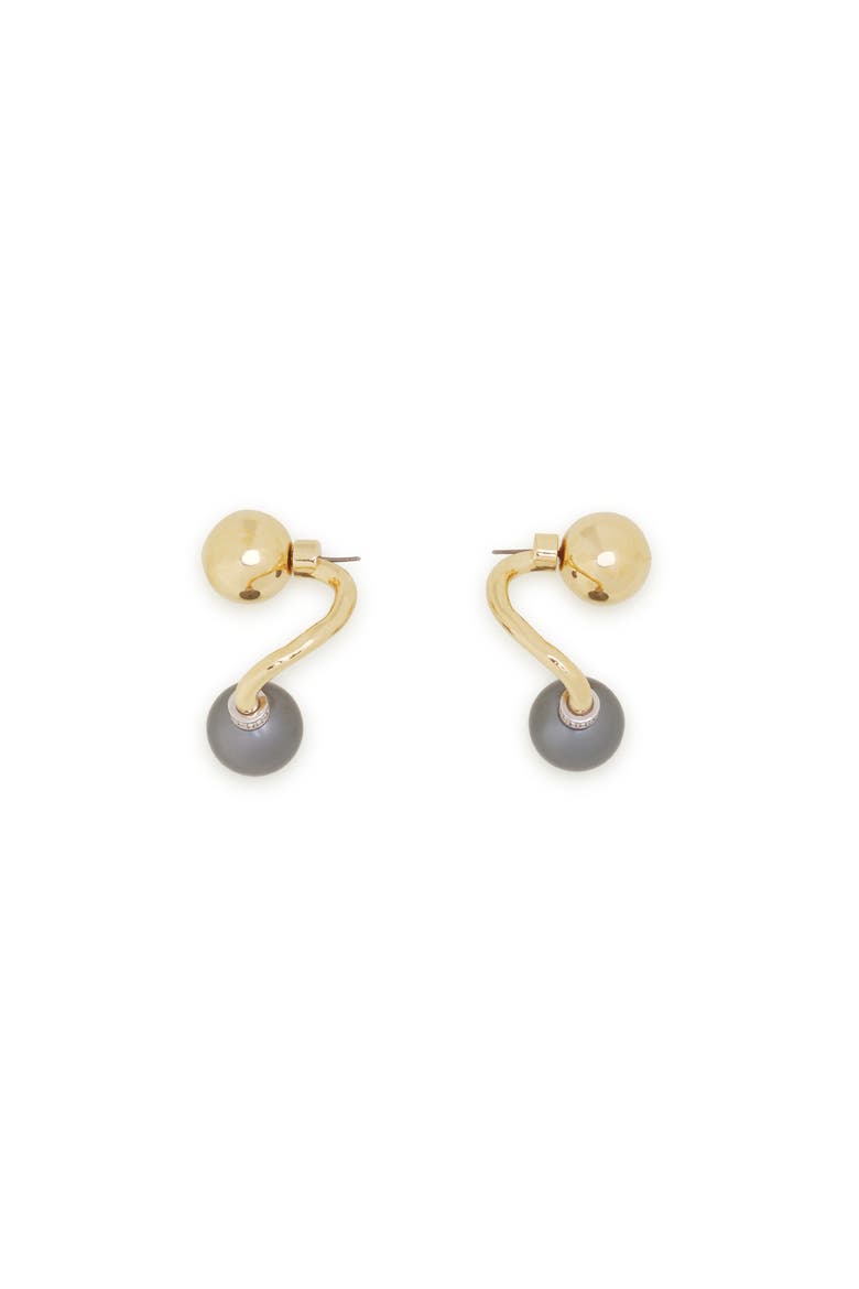 Les Perles By Lanvin Earrings, Alternate, color, Gold