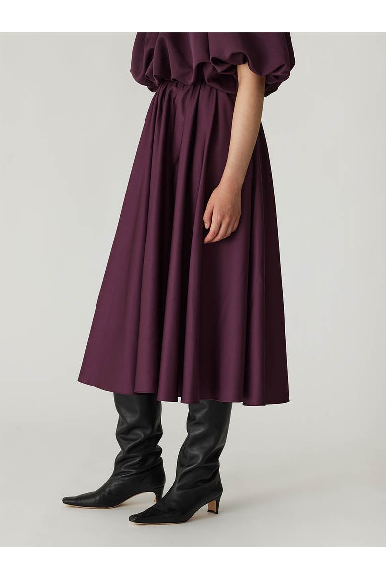 Techy Sateen Skirt, Alternate, color, PLUM