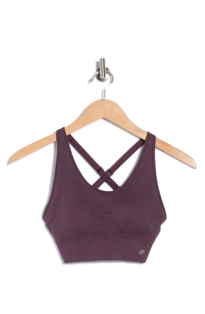 MARIKA Addie Sports Bra, Alternate, color, Plum Perfect