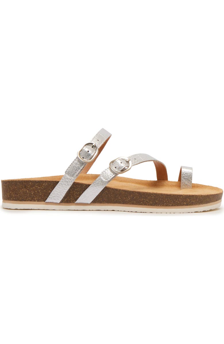 FRANKIE4 Blake Slide Sandal, Alternate, color, Silver Tumbled