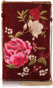 Mary Frances Accessories Eastern Bloom Crossbody Phone Bag