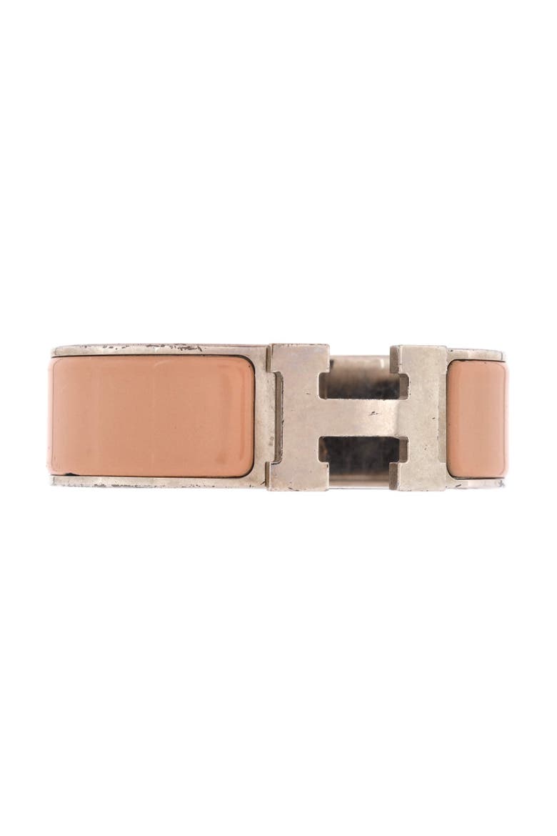 Clic H Bracelet Enamel Wide, Alternate, color, Neutral