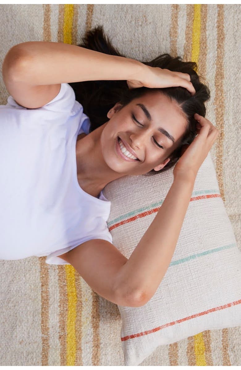 Pillowpia Minton Lumbar Pillow Cover, Alternate, color, Poppy