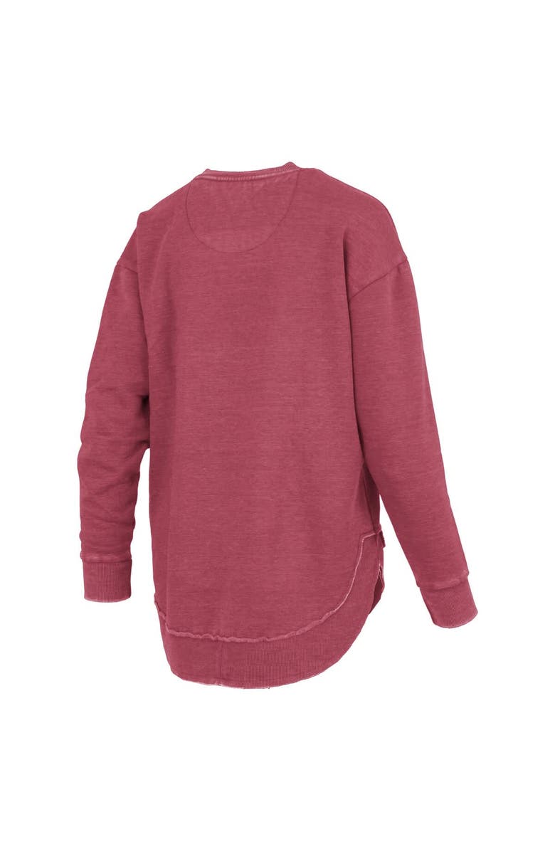 PRESSBOX Women's Pressbox Crimson Alabama Crimson Tide Westin Poncho V-Neck Pullover Sweatshirt, Alternate, color, Crimson