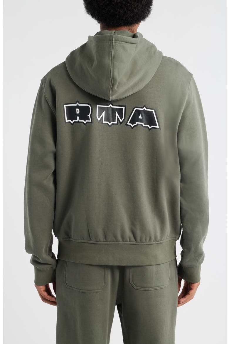 Floyd Military Patch Zip Hoodie, Alternate, color, OLIVE MILITARY PATCH