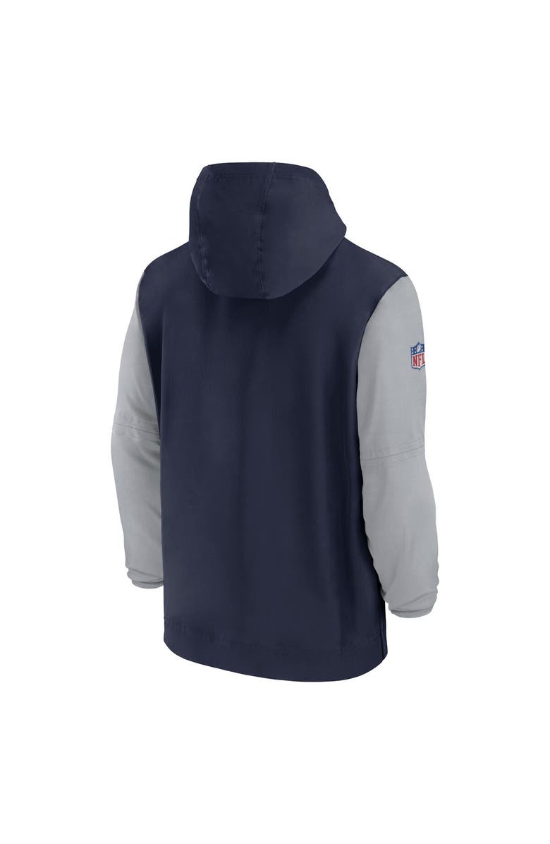 Nike Men's Nike Navy Dallas Cowboys 2024 Sideline Pre-Game Half-Zip Jacket, Alternate, color, Navy