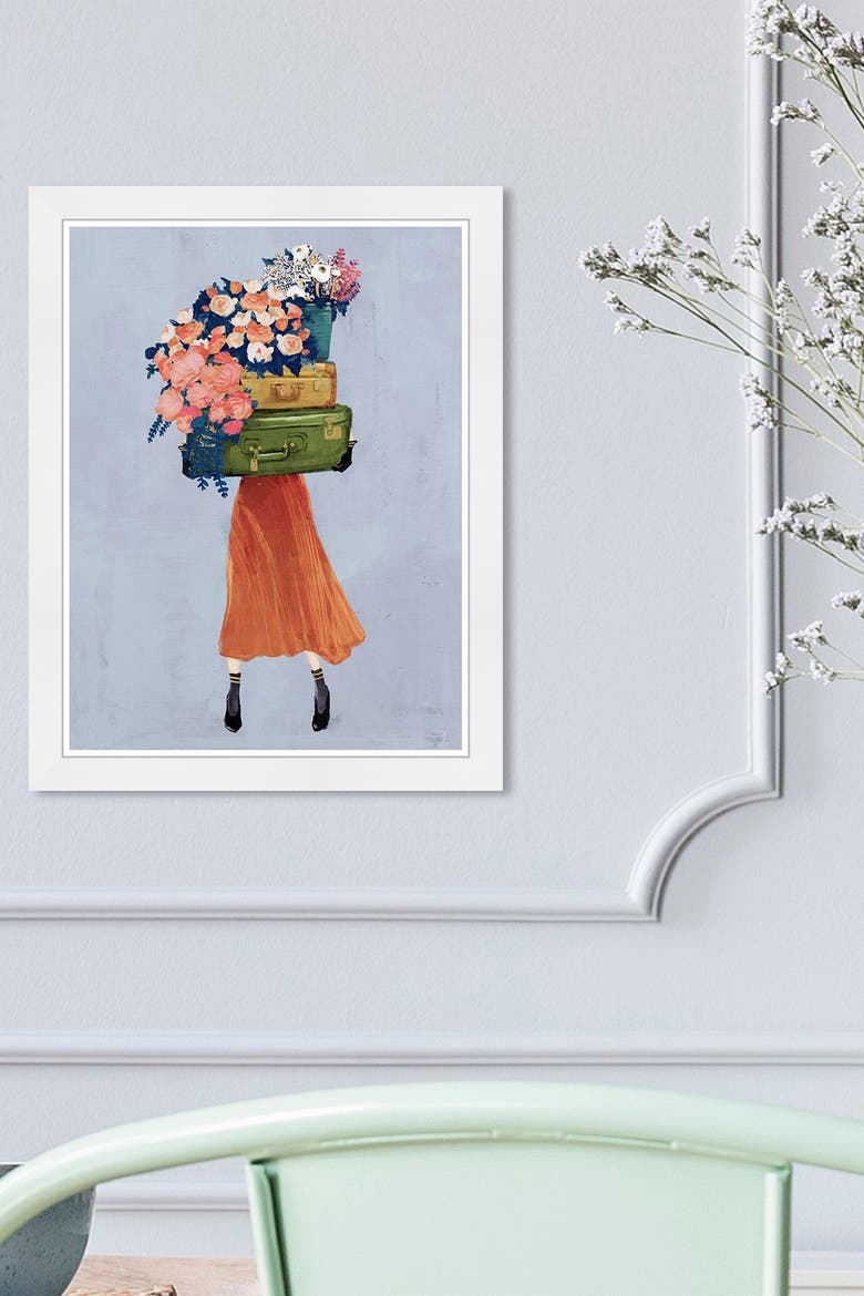 The Case of Fall Bouquet Gray Framed Wall Art, Alternate, color, NONE