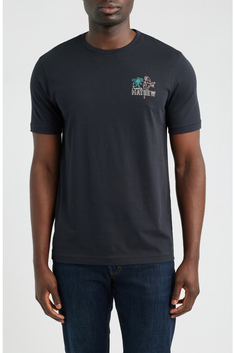 Drinks on Us Cotton Graphic T-Shirt, Main, color, BLACK