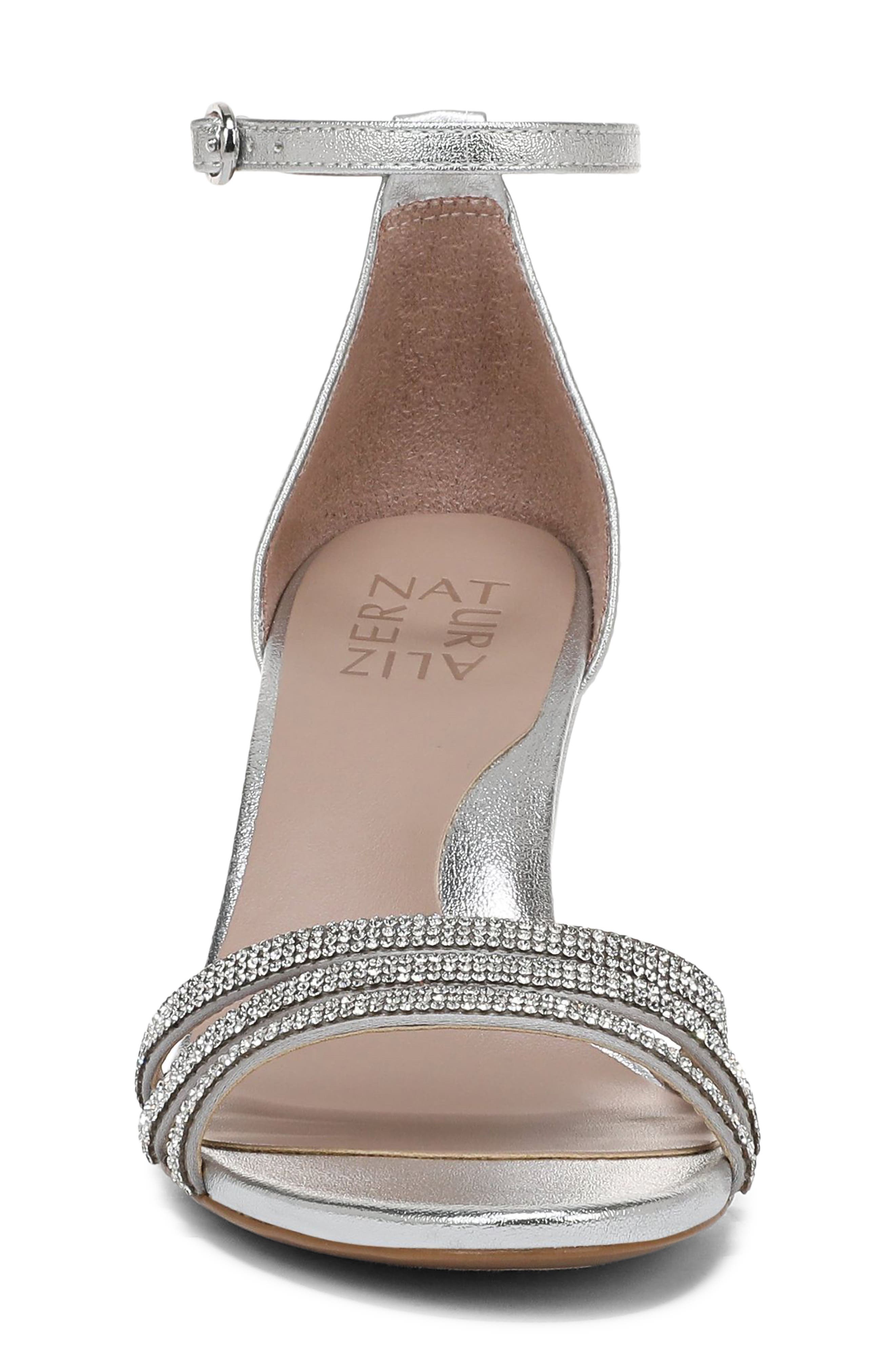 Naturalizer Heidi 2 Sandal, Alternate, color, Silver Satin