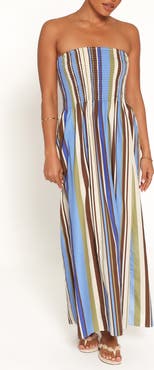 Petal & Pup Nella Strapless Maxi Dress