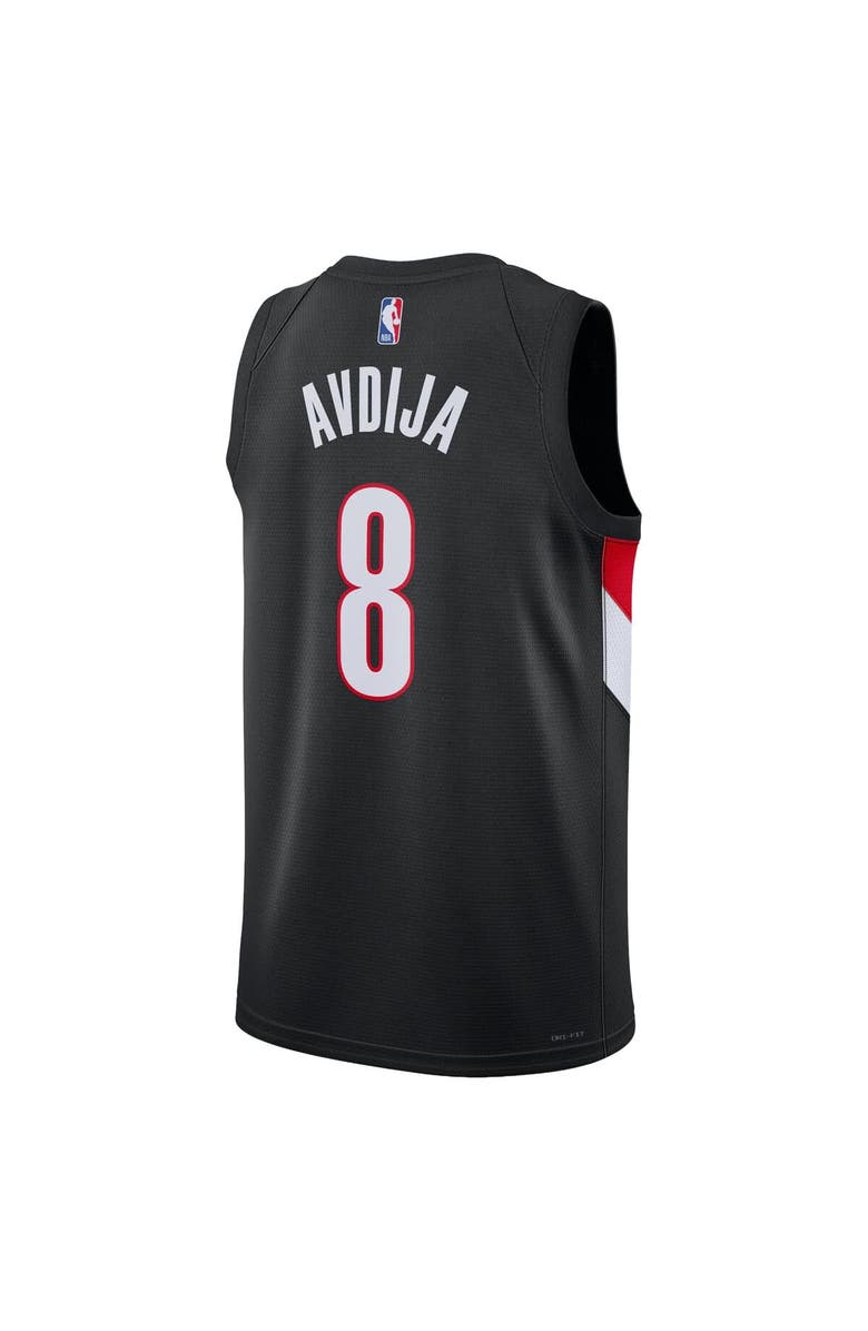 Nike Unisex Nike Deni Avdija Black Portland Trail Blazers Swingman Jersey - Icon Edition, Alternate, color, Black