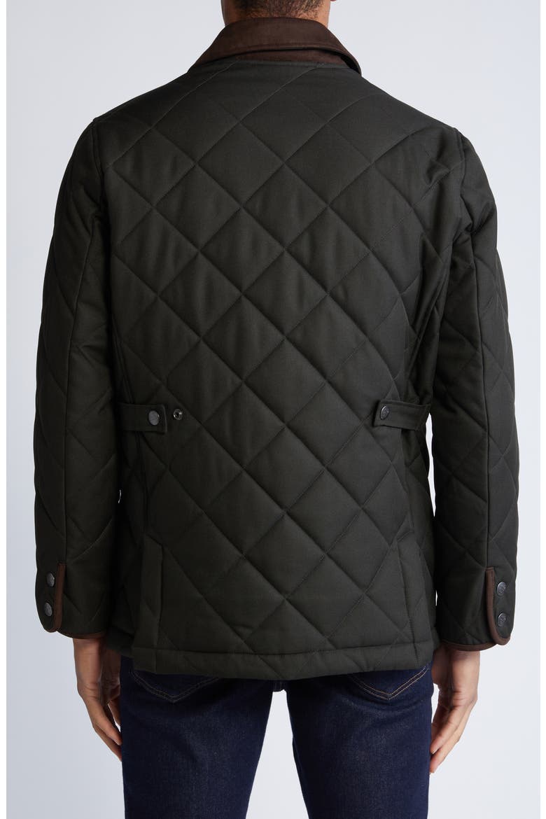 Evansville Water Resistant Quilted Jacket, Alternate, color, OLIVE
