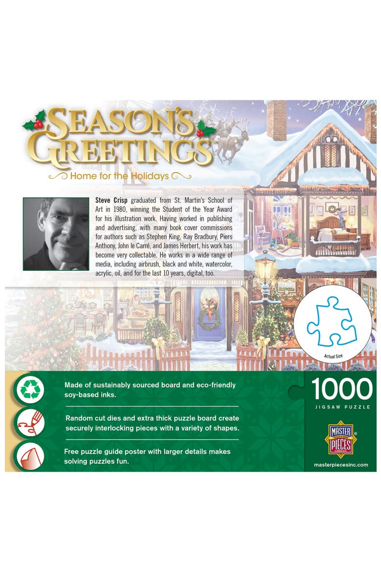 Home for the Holidays 1000 Piece Puzzle, Alternate, color, Multicolor