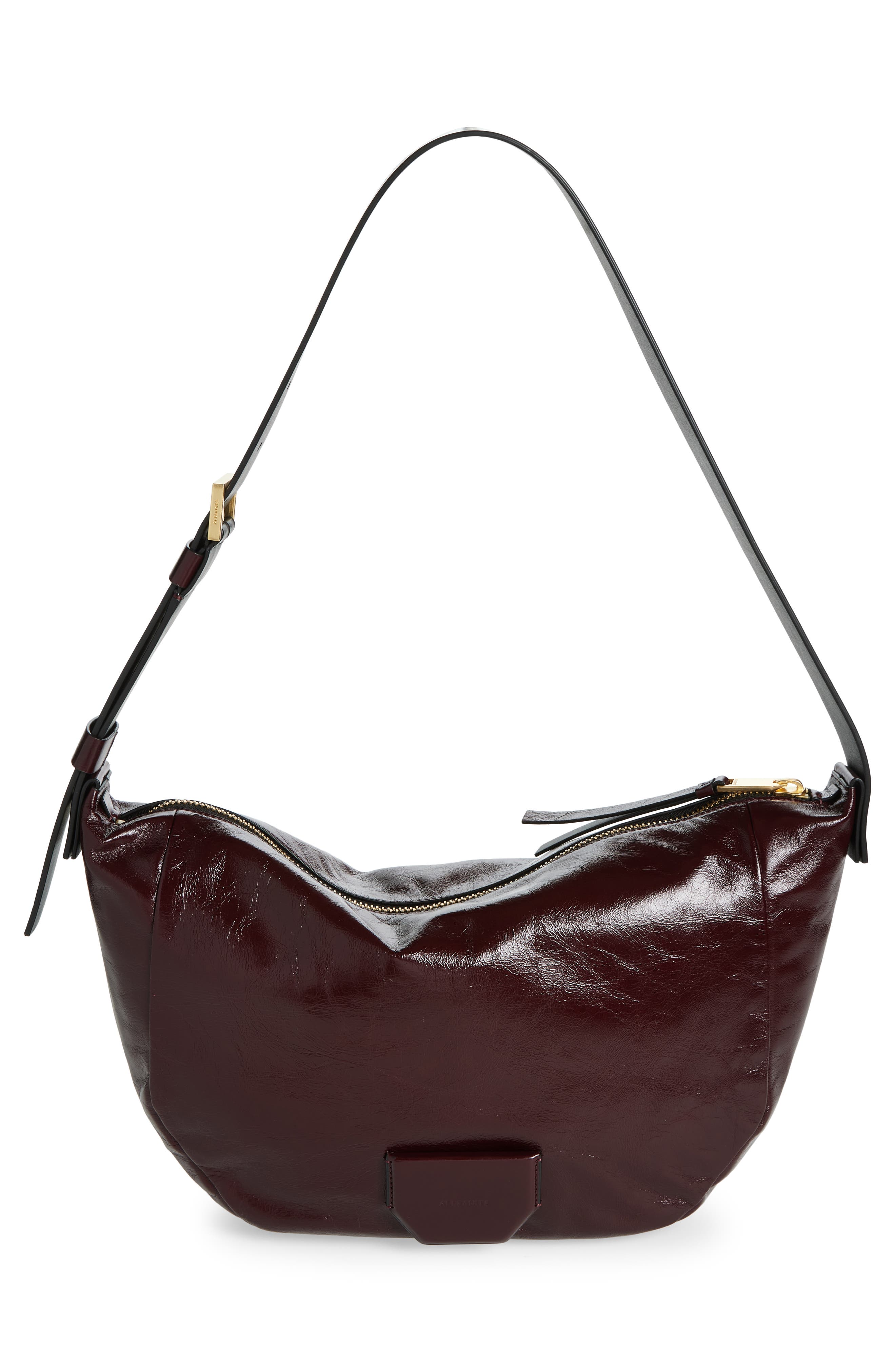 AllSaints Madea Leather Shoulder Bag, Main, color, 