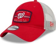 New Era Men's New Era Red Washington Nationals Property Trucker 9TWENTY Snapback Hat