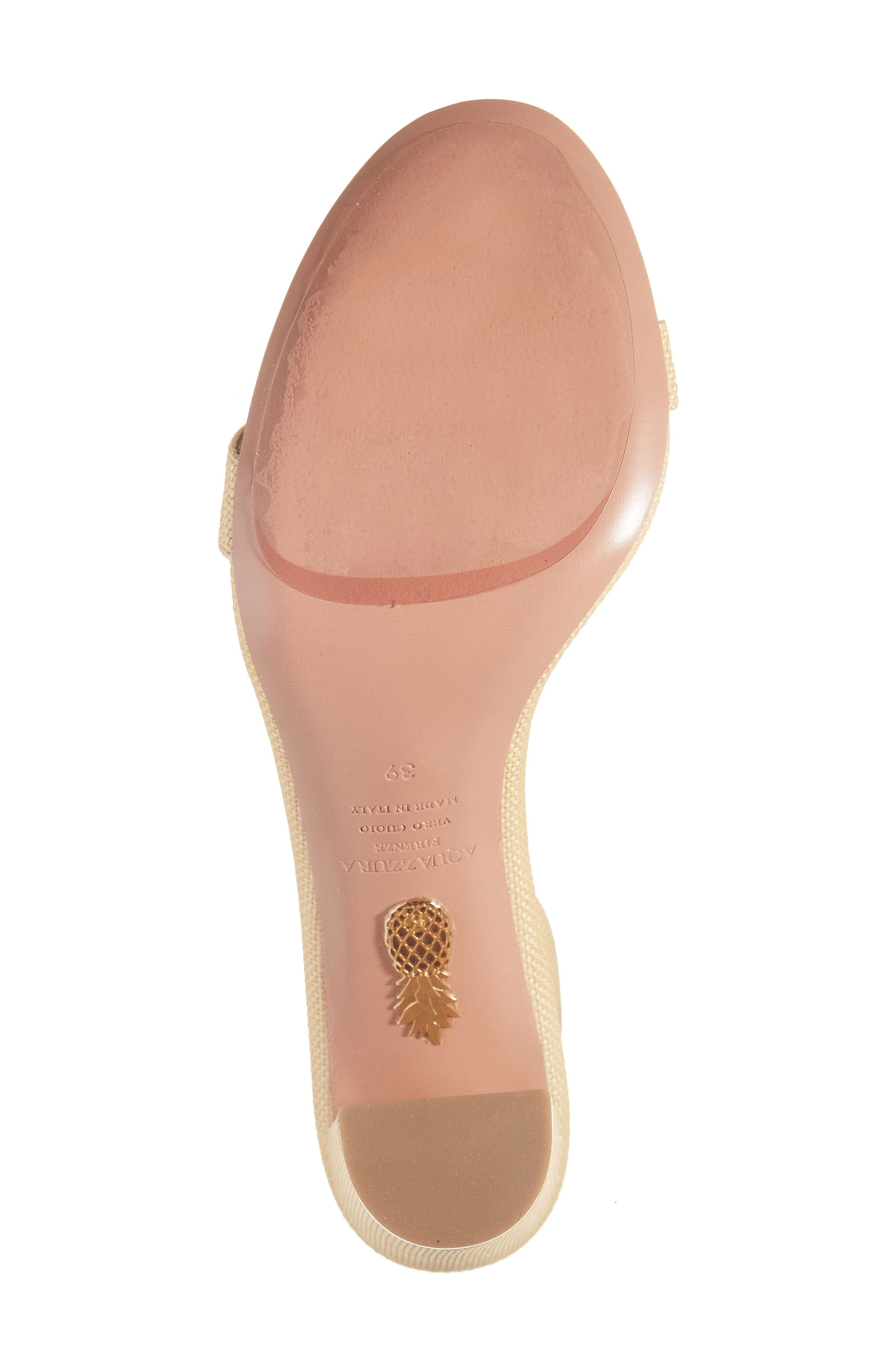 Aquazzura So Nude Slingback Sandal, Alternate, color, Natural