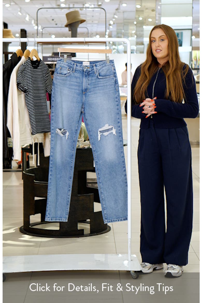 The Mikaela Ripped Low Rise Straight Leg Jeans video