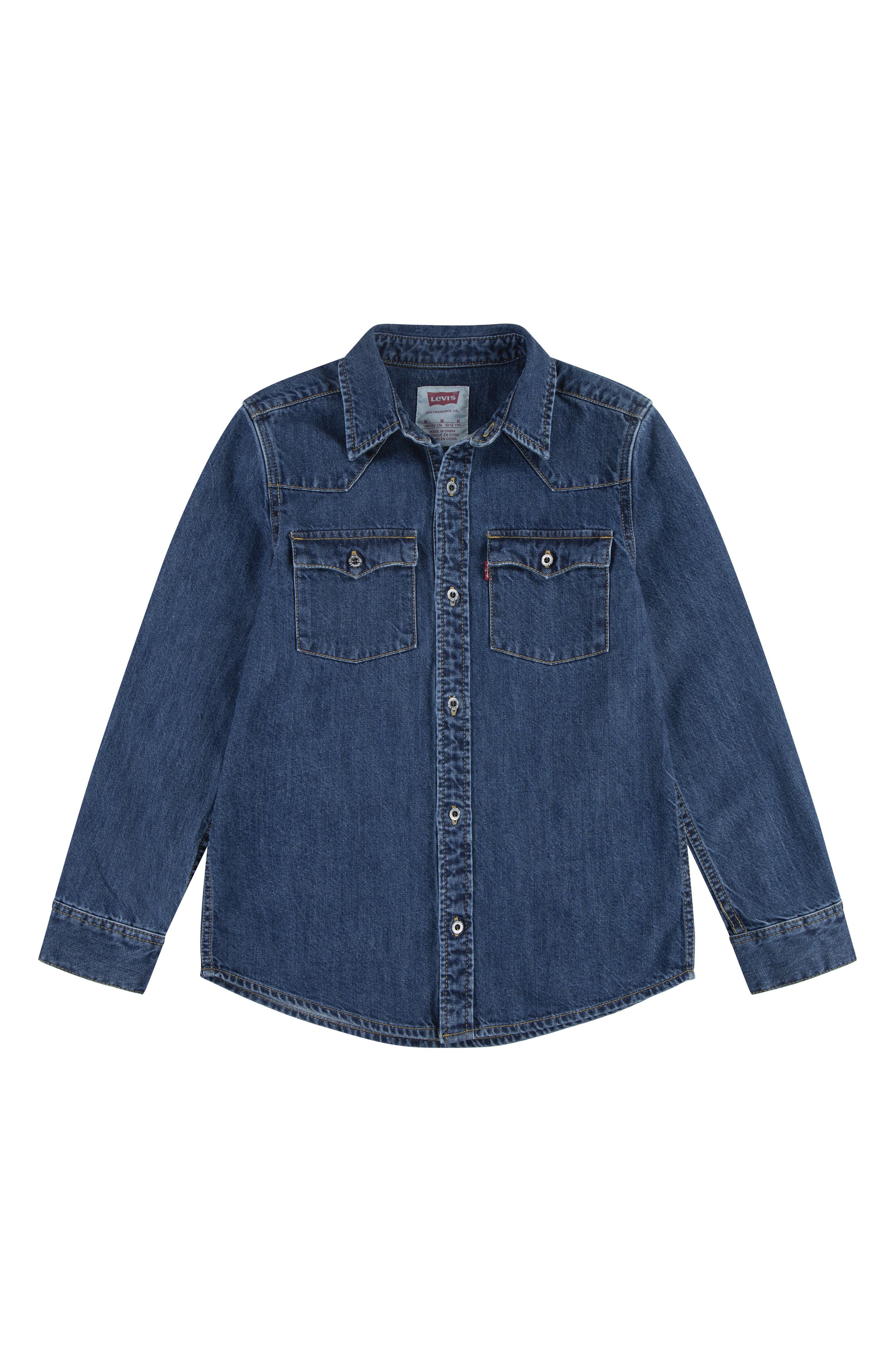 Kids' New Barstow Denim Button-Up Western Shirt