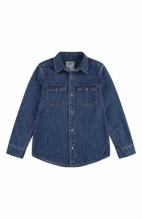 Kids' New Barstow Denim Button-Up Western Shirt