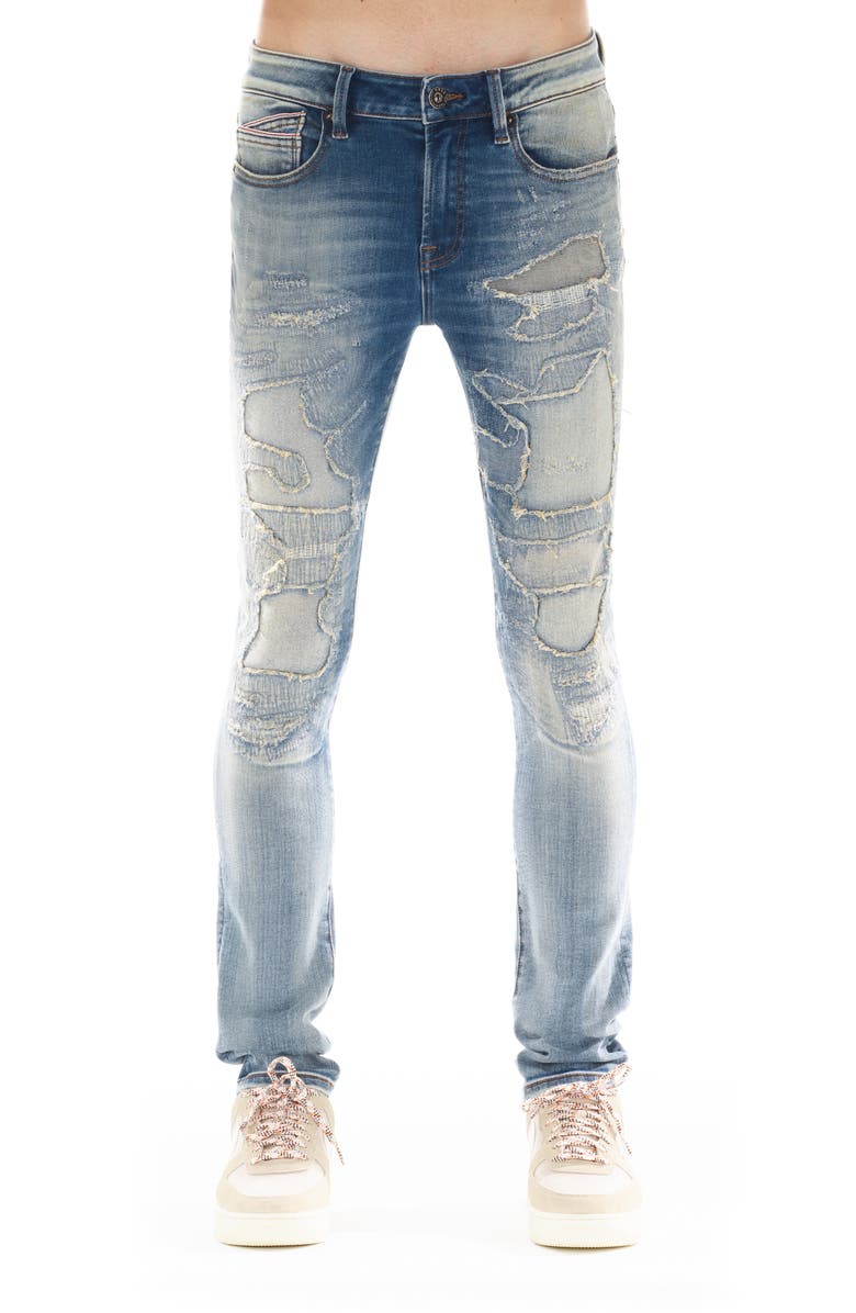 Cult of Individuality Punk Ripped Superskinny Jeans, Main, color, Dream